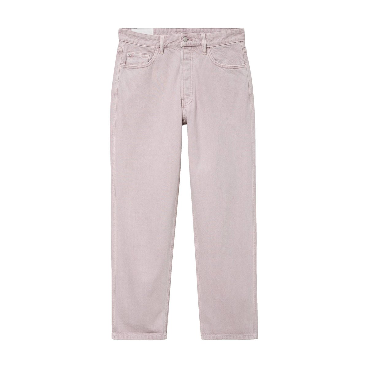 Jeans large longueur 32 en coton parme, BONOBO