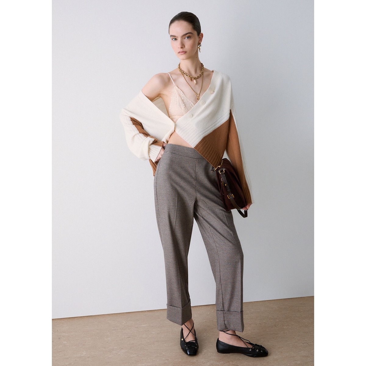 Pantalon en pied-de-poule pied-de-poule, LIU JO