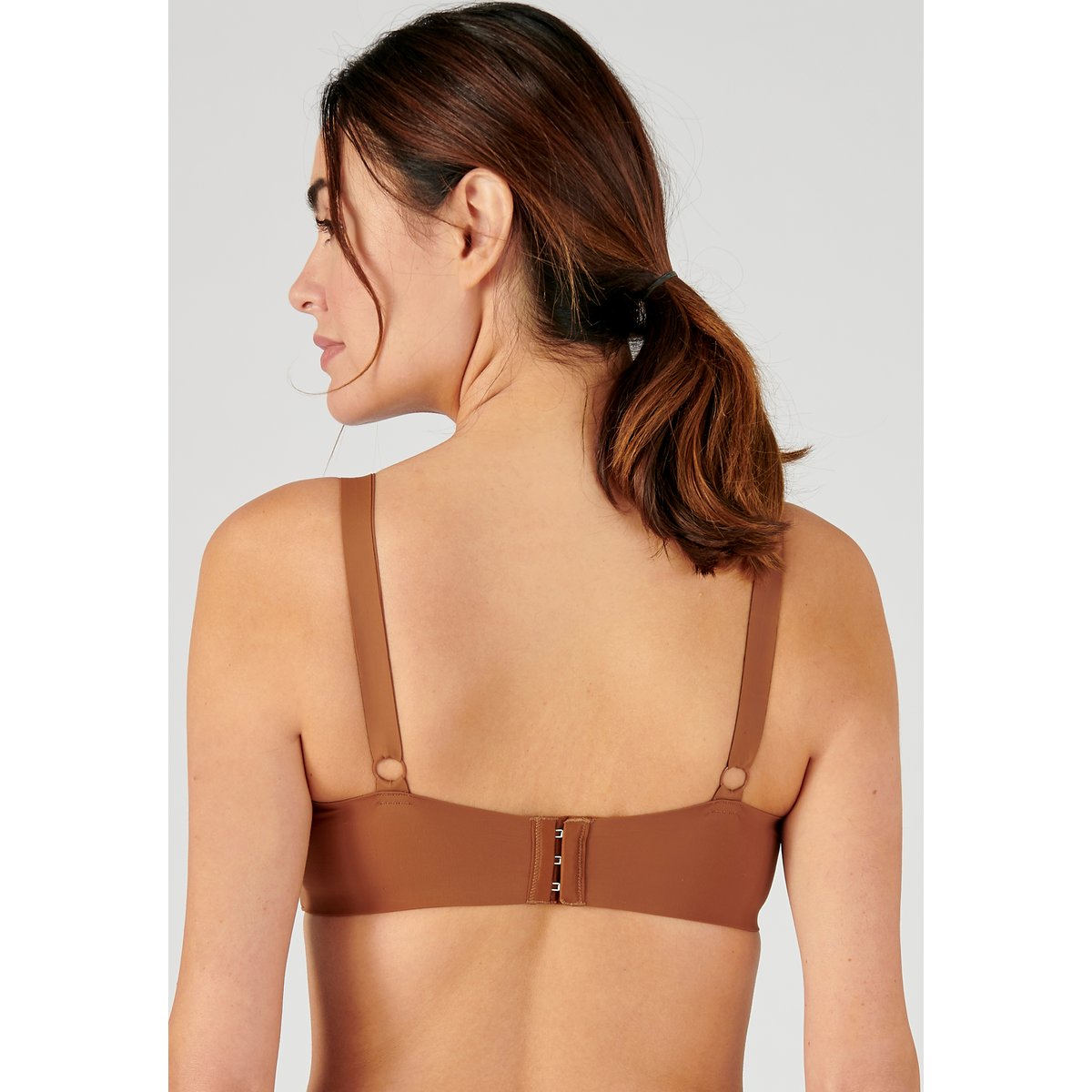 Soutien-gorge invisible sans coutures marron havane, DAMART