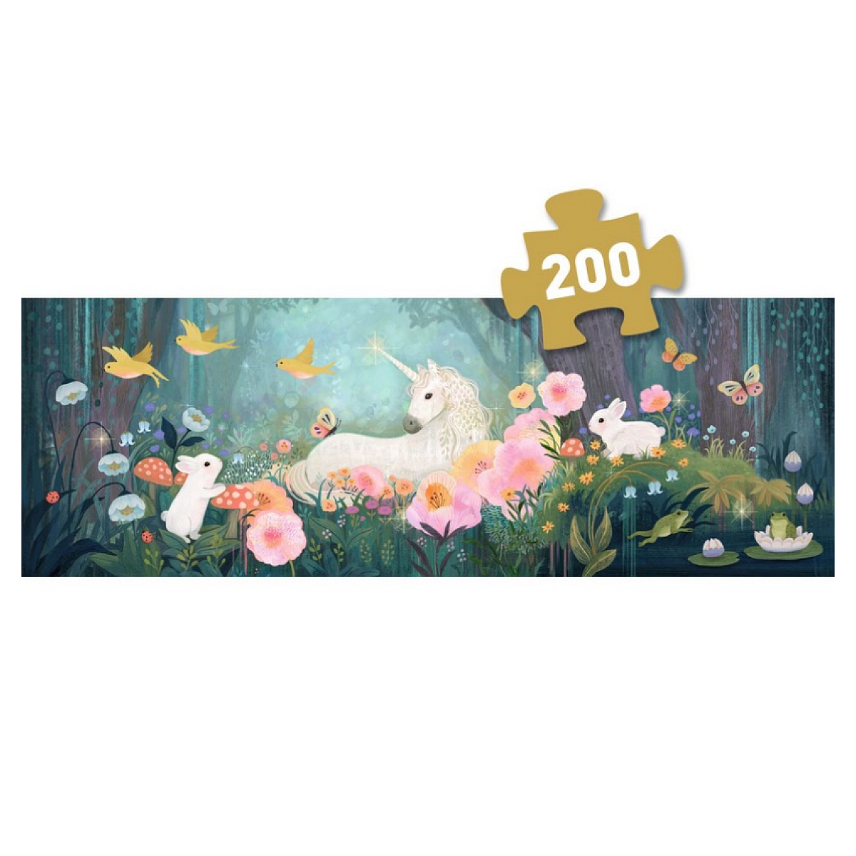 Puzz Gallery 200pcs - The edge of the woods couleur unique, DJECO