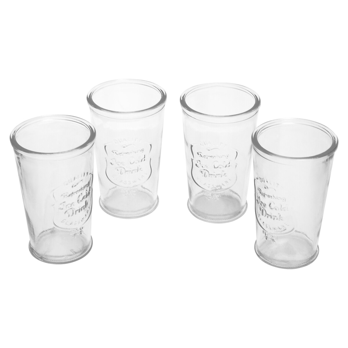 Vintage Style Clear Bottle & Glasses Set transparent, SO'HOME