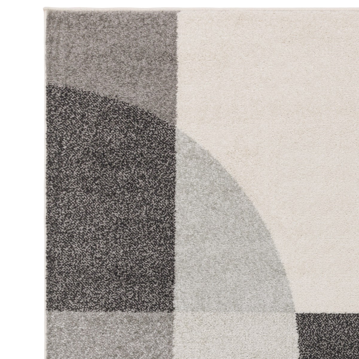 Tapis tissé plat moderne BIBO gris, NOVATREND