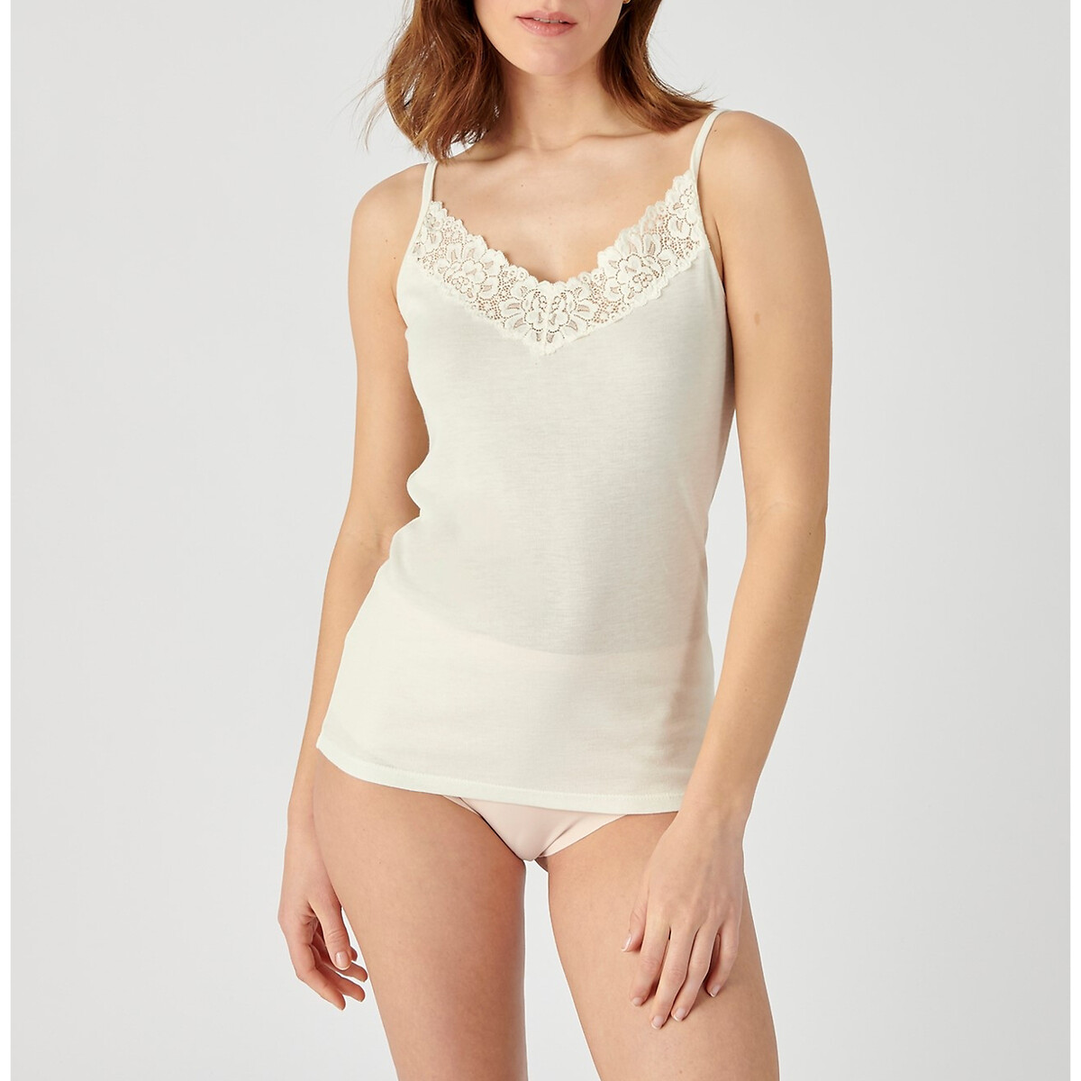 Caraco Thermolactyl Feminine Touch Warmtegraad 2 gebroken wit, DAMART
