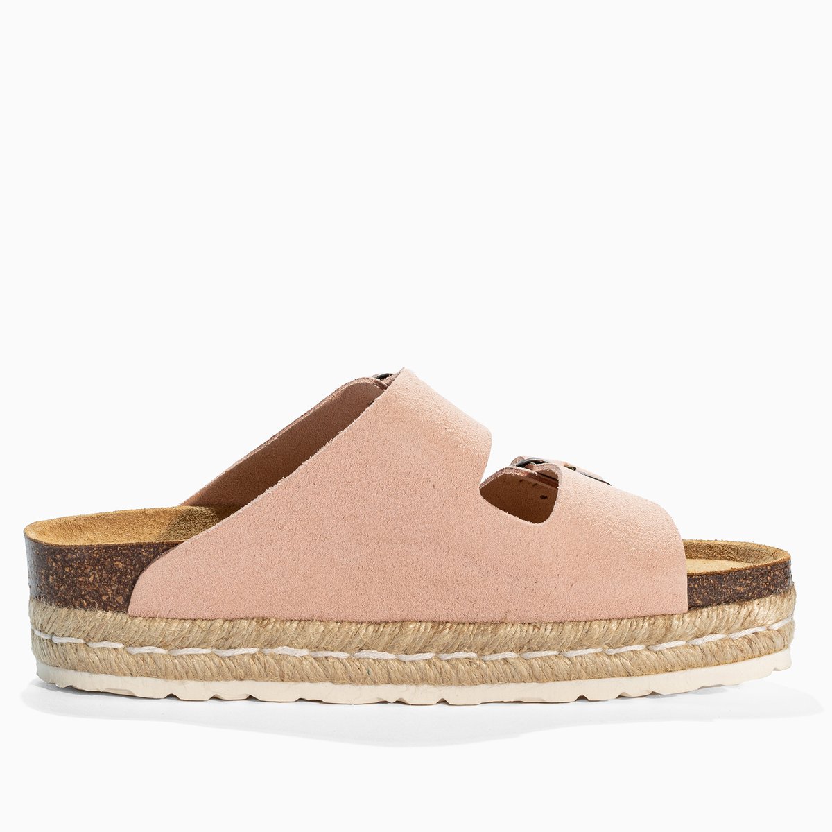 Sandales en cuir suedé OLYMPE orange, BAYTON