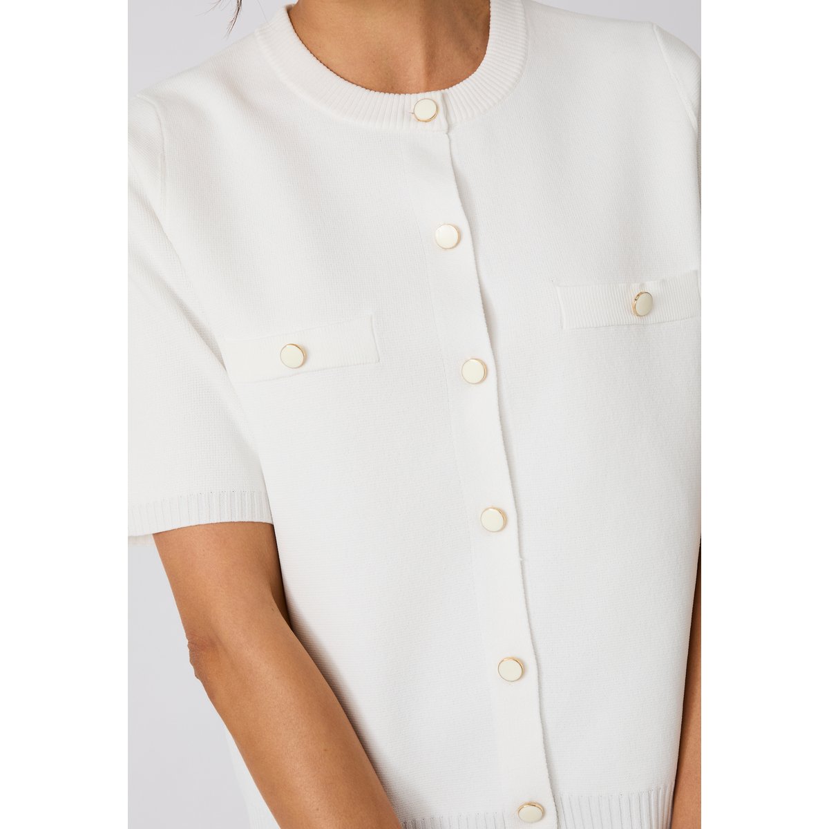 Cardigan maille milano blanc cassé, DAMART