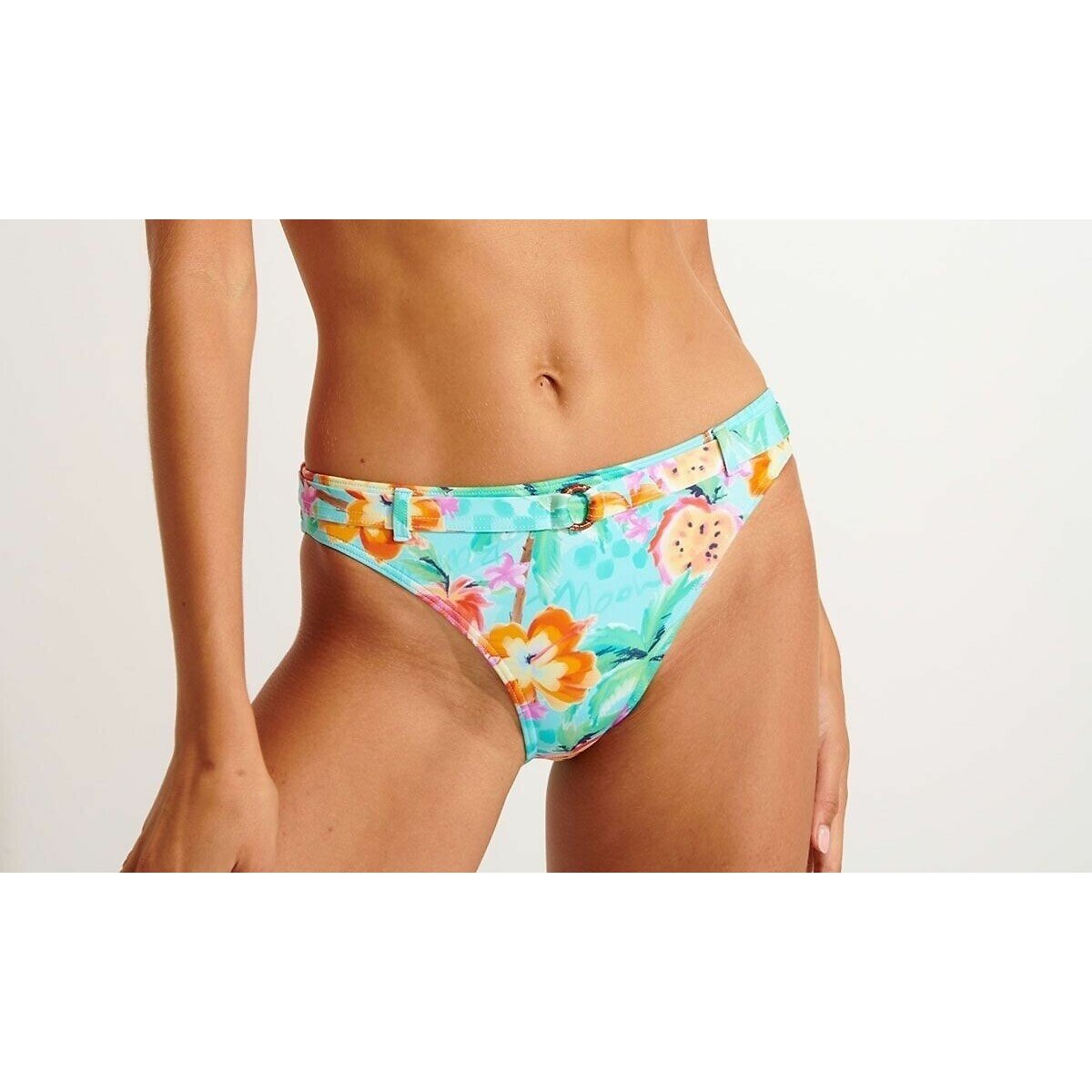 Dita Dragonfruit Bikini Bottoms print/blue background, BANANA MOON