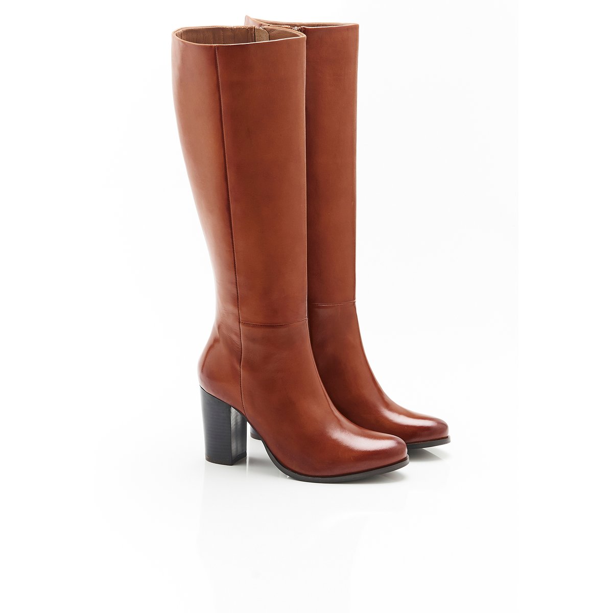 Bottes hautes marron caramel, DAMART