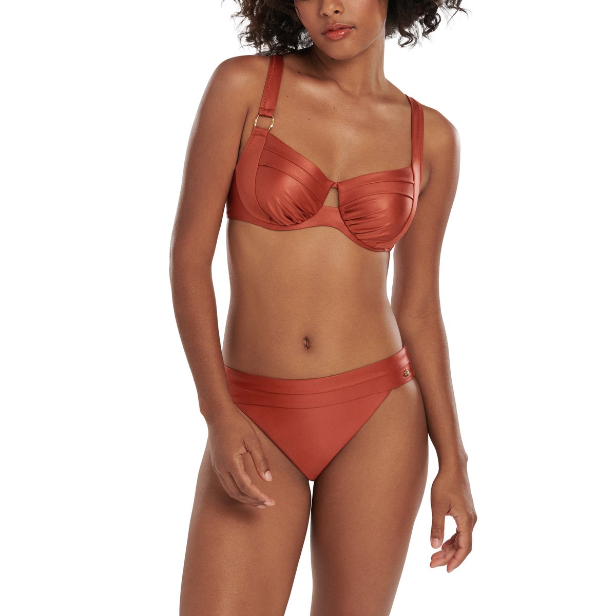 Bas maillot slip de bain Jordan marron, LISCA