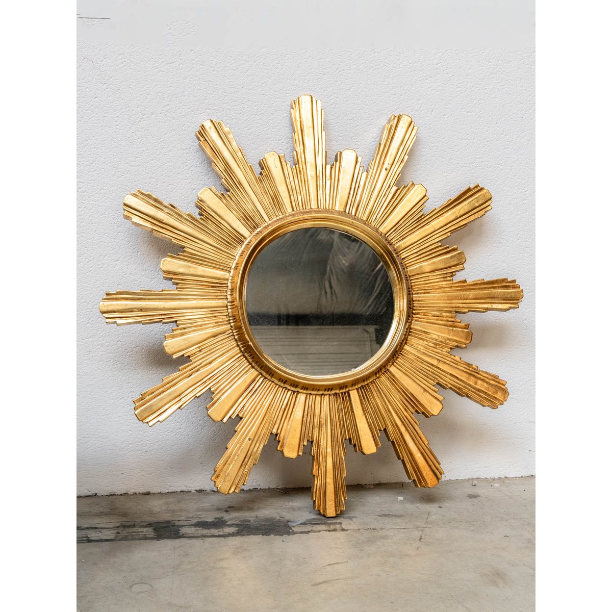 Grand miroir soleil doré Igor N°1119 - Bon état doré, DEBONGOUT