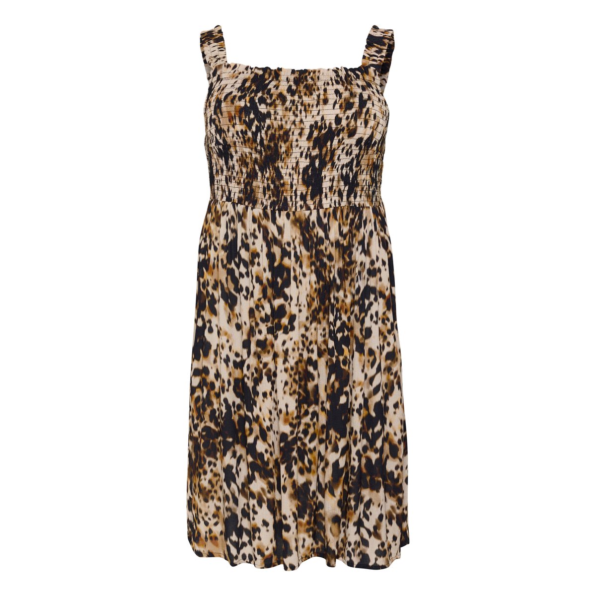 Dress noir leopard print, KAFFE CURVE
