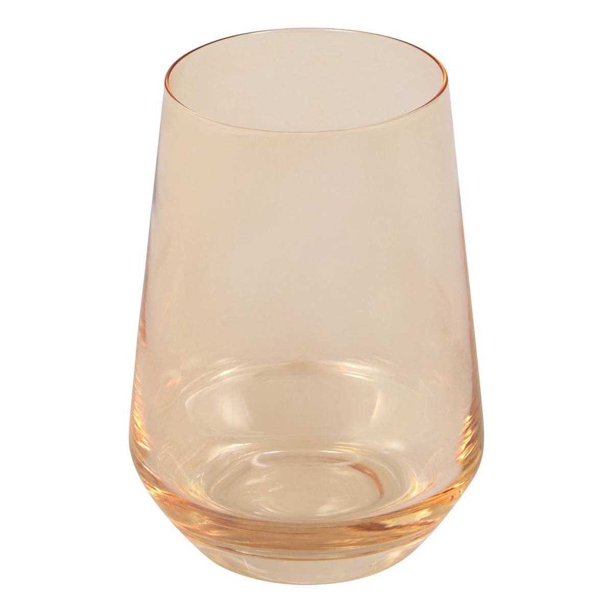 Lot de 4 gobelets en verre AMBRE ambre, ATMOSPHERA