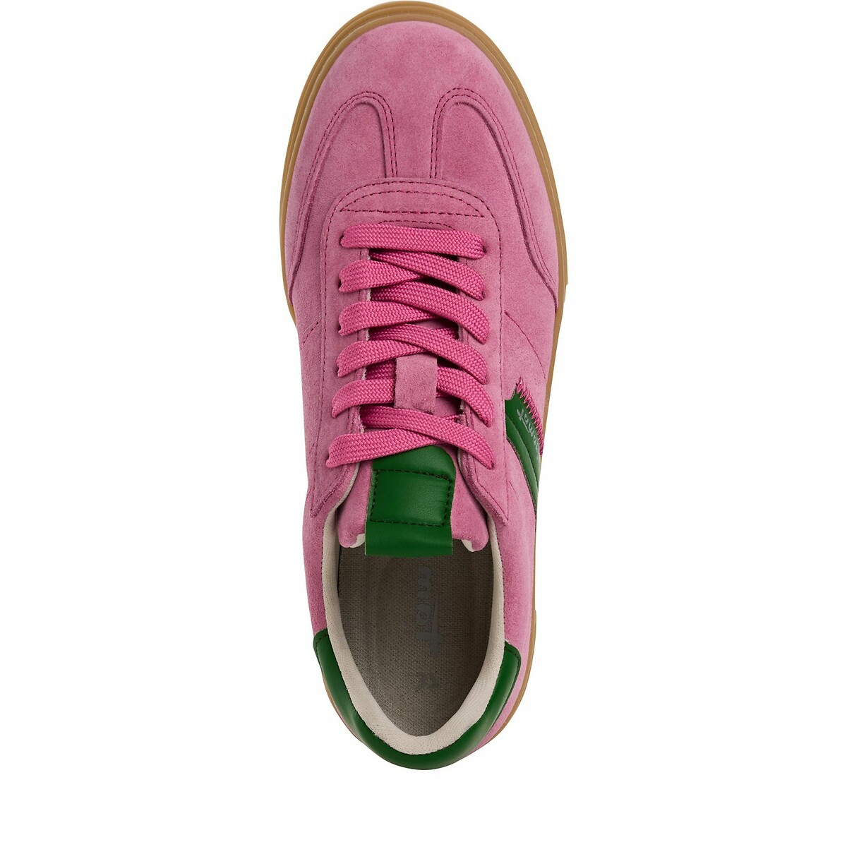 Scarpe in pelle, suola color miele rosa, TAMARIS