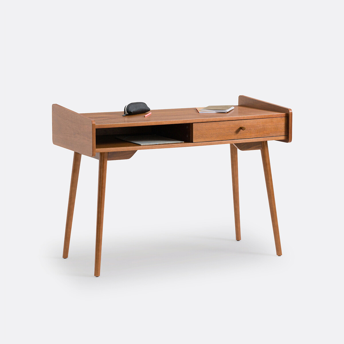 Vintage bureau Ronda notenhout, LA REDOUTE INTERIEURS