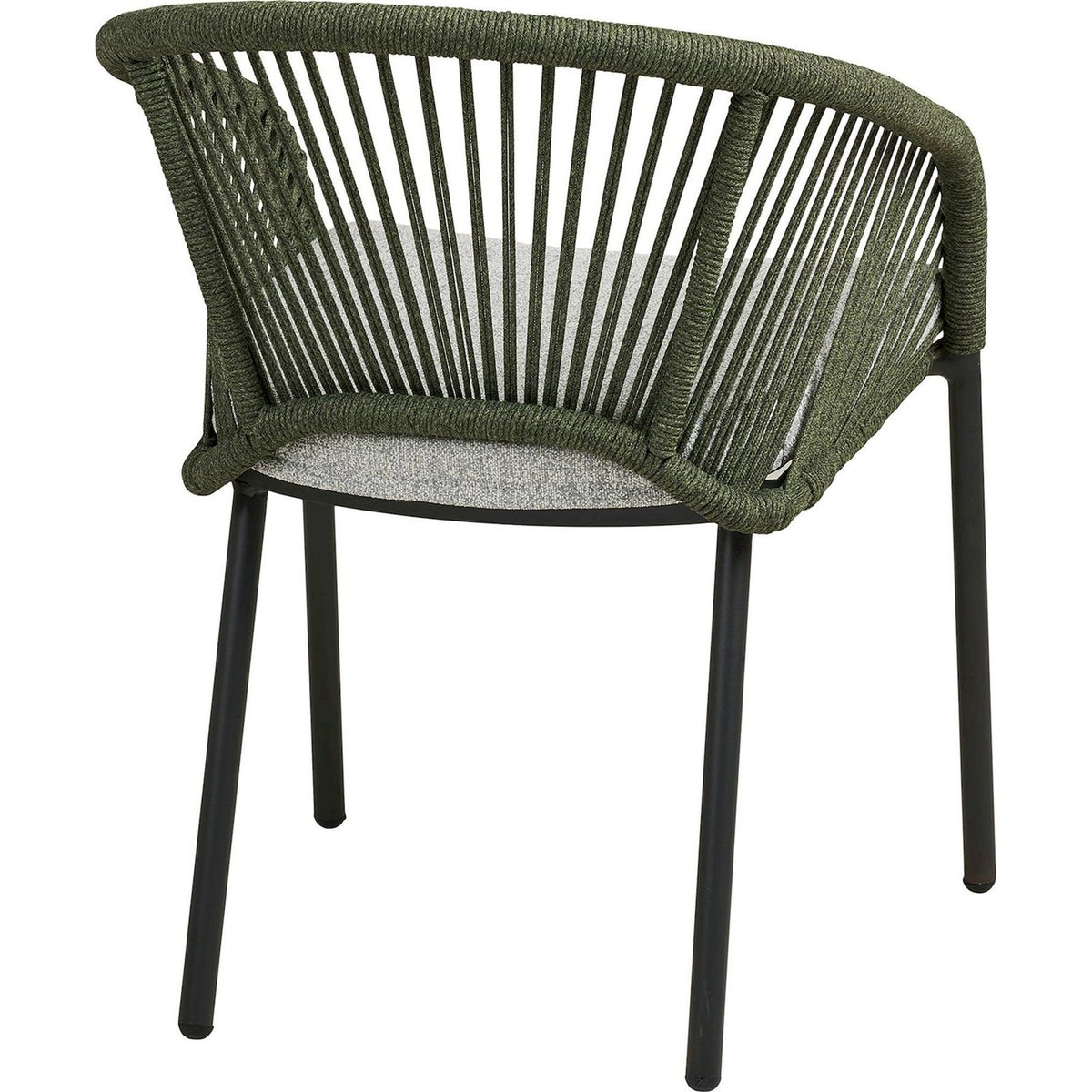 Chaise de jardin en métal collection NOVELLA vert et gris, RECOLLECTION