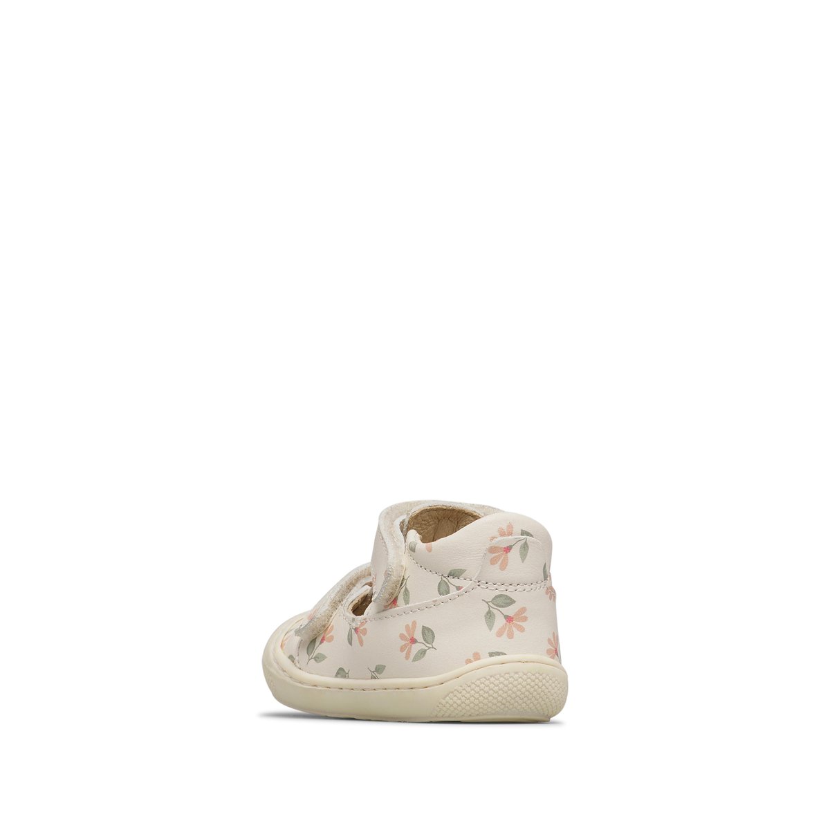 Sandales semi-fermées en cuir PUFFY blanc crème-, NATURINO