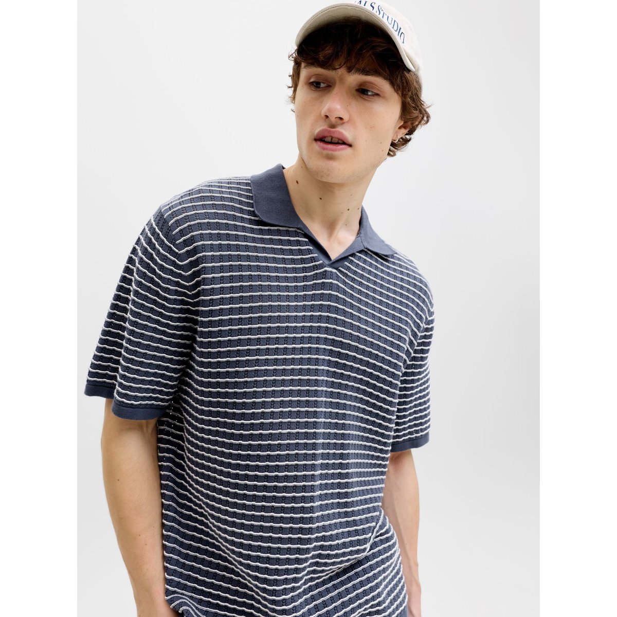 Polo Tricoté grise - odyssey gray, JACK & JONES
