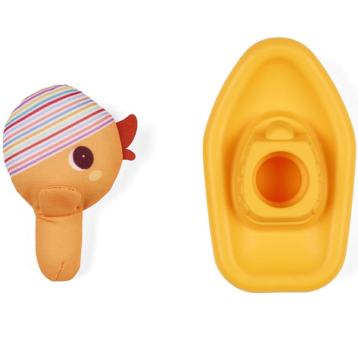 Jouet de bain Bâteau jaune, marron, LILLIPUTIENS