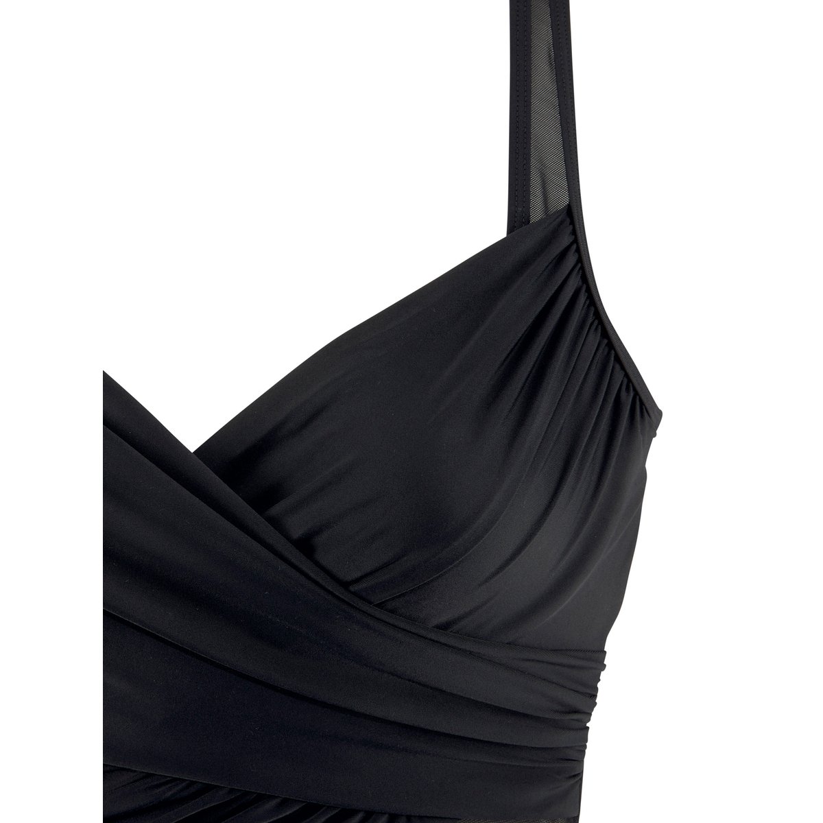 Maillot de bain une pièce croisé Molly noir, LASCANA