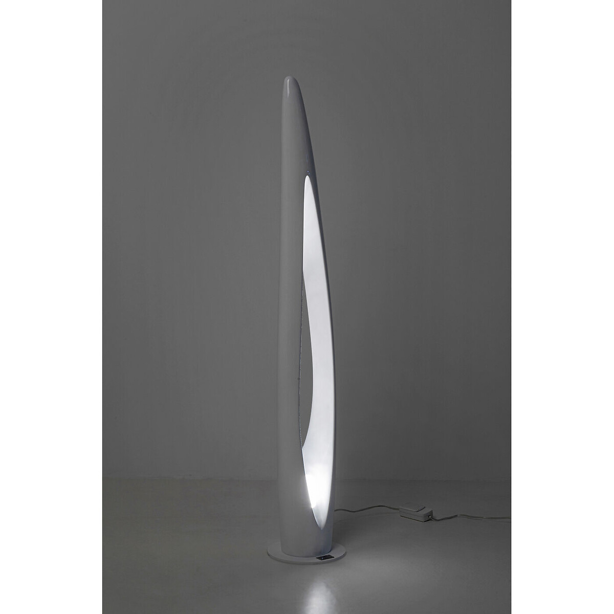 Lampadaire Flow Flame vert 132cm blanc, KARE DESIGN