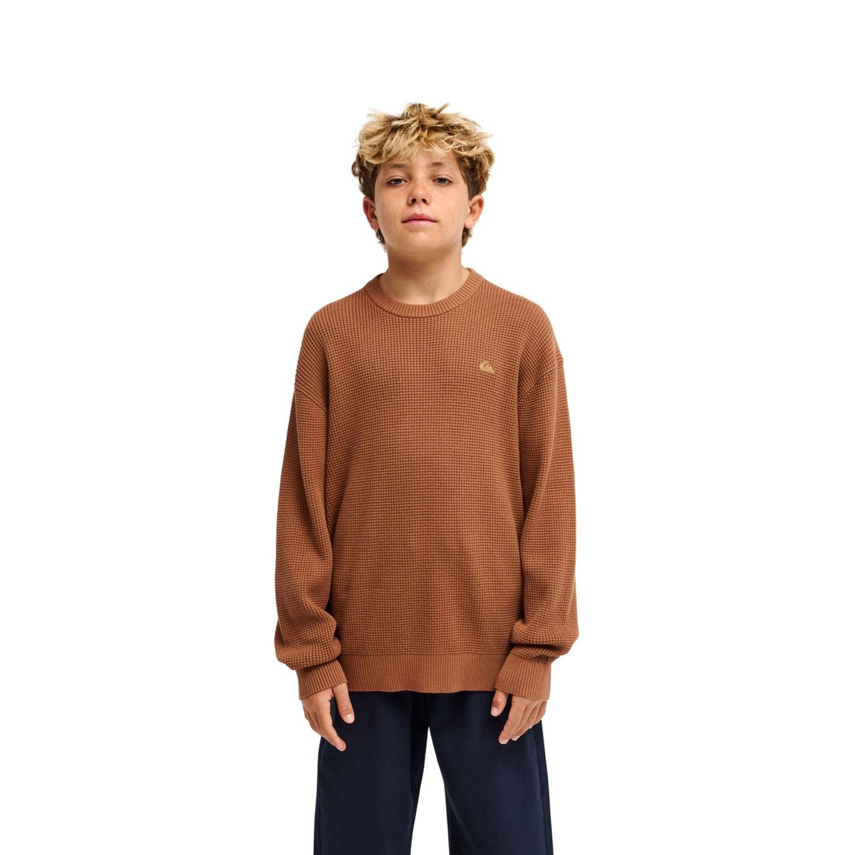 Pull WAFFLE marron rawhide, QUIKSILVER