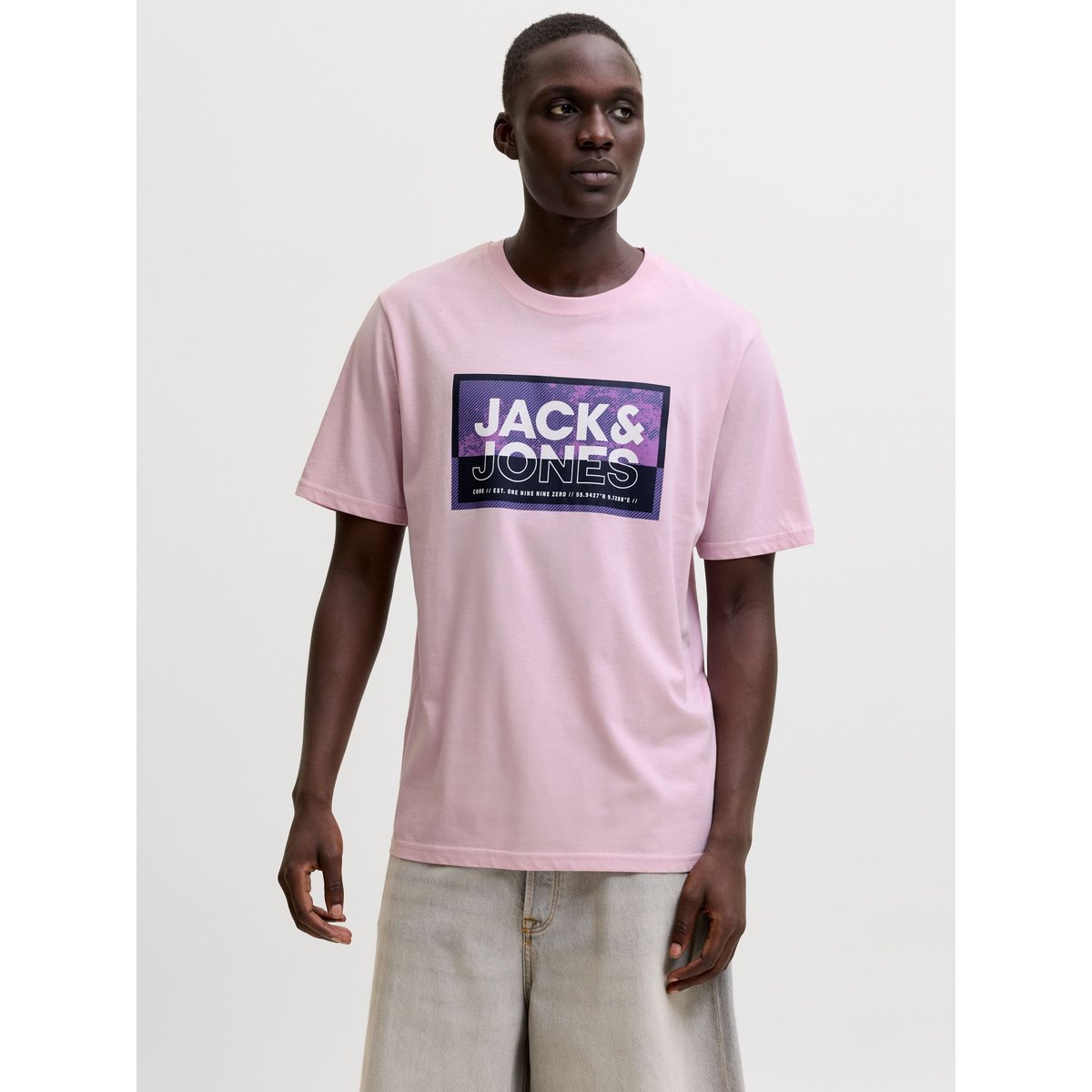 T-Shirt winsome orchid, JACK & JONES