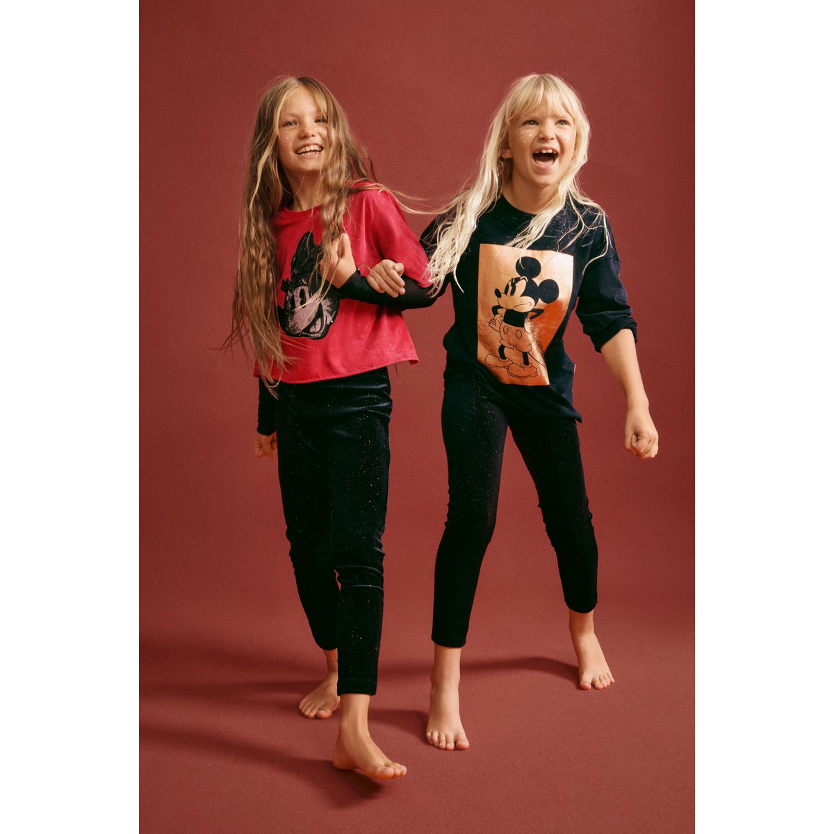 T-shirt double manche Minnie Mouse™ rouge, DESIGUAL