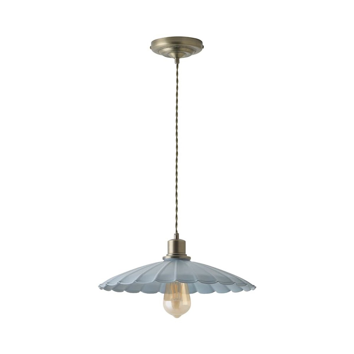 Horton Scallop Pendant Light blue, SO'HOME