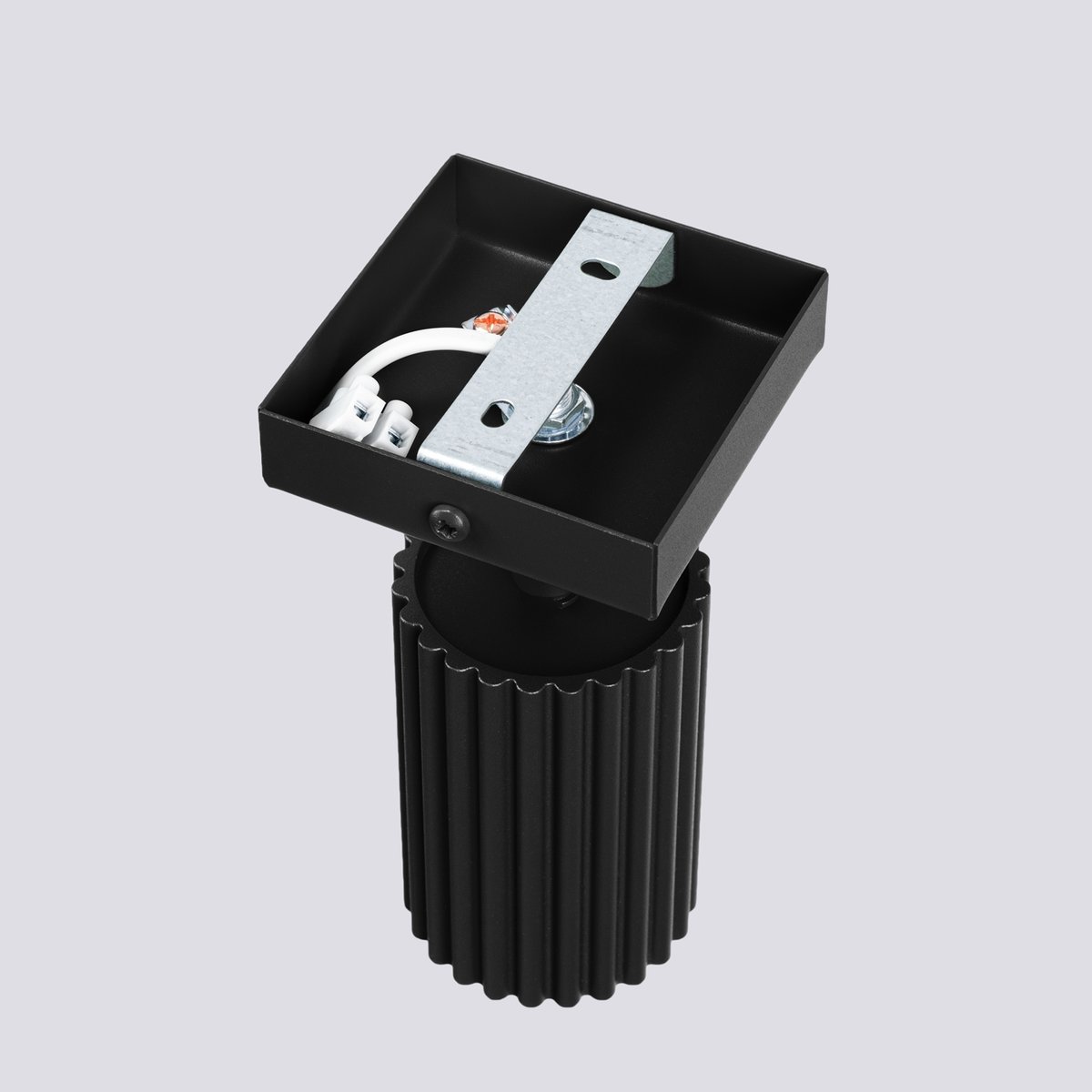 Applique Aluminium Noir GU10 1 Karbon noir, EDEN