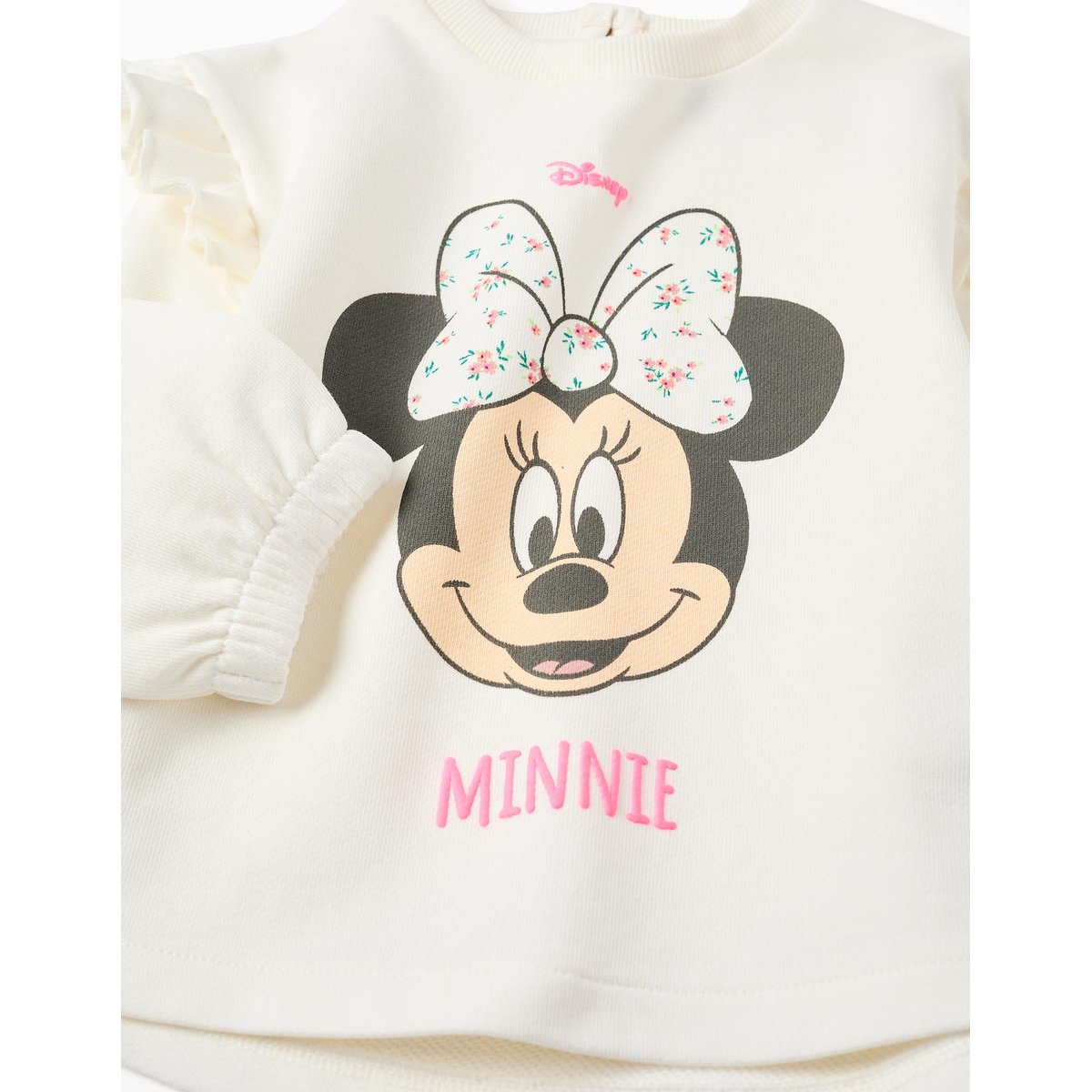 Sweat en coton avec imprimé Minnie beige clair, ZIPPY