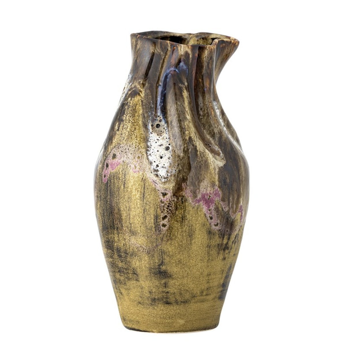 Vase grès artisanal Benoit brun, BLOOMINGVILLE