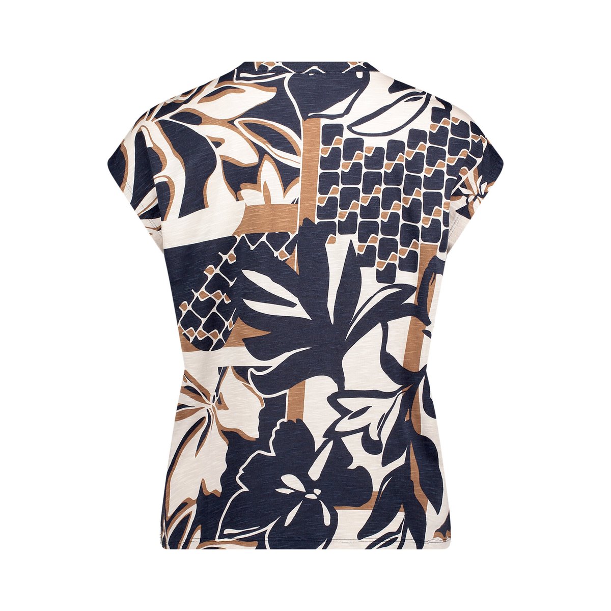 Haut casual à empiècement façon blouse dark blue/nature, BETTY BARCLAY
