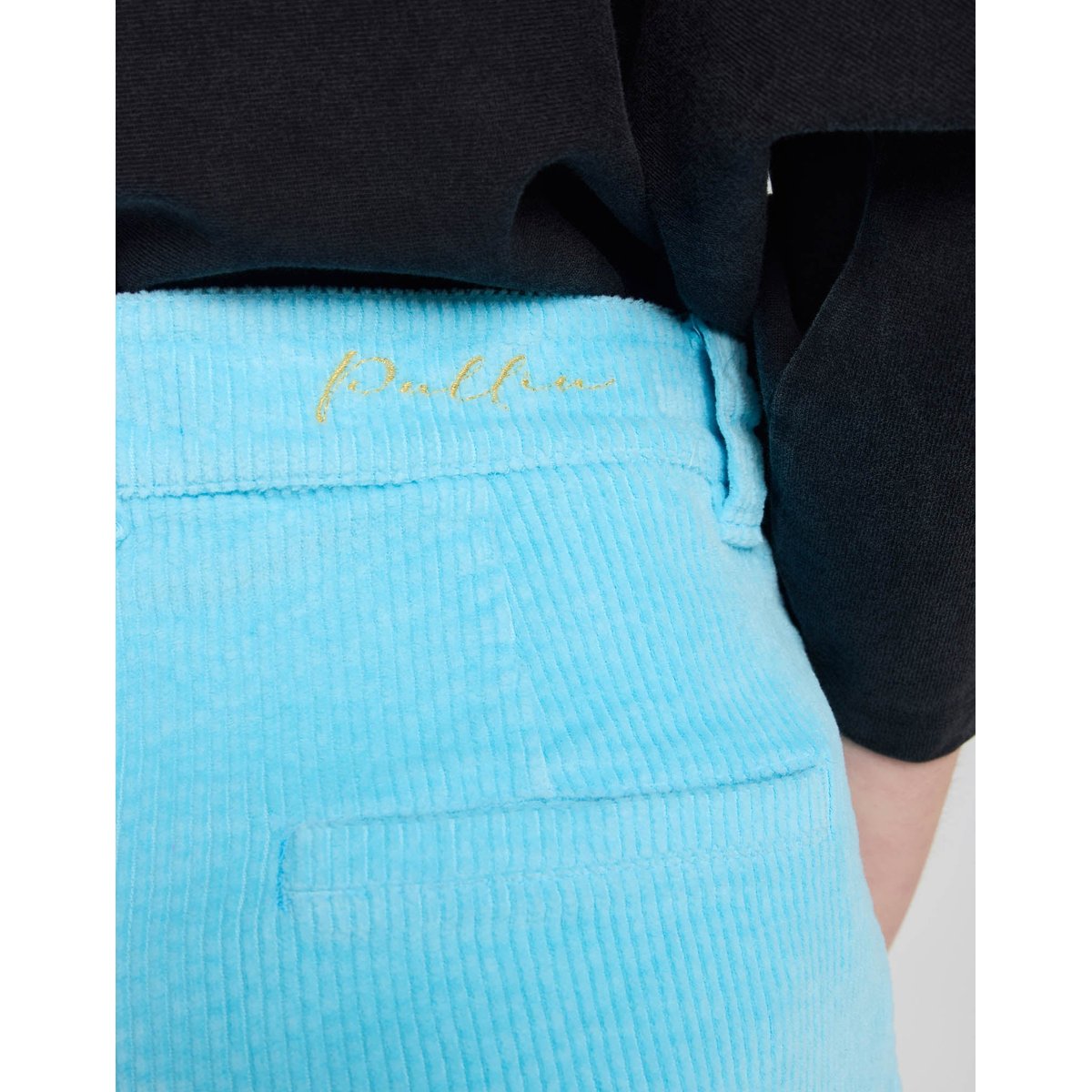 PANTALON JANE VELOURS CORDAZUR bleu clair, PULLIN