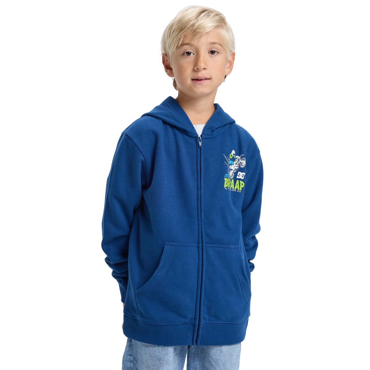 Pull zippé à capuche. bleu estate blue, DC SHOES
