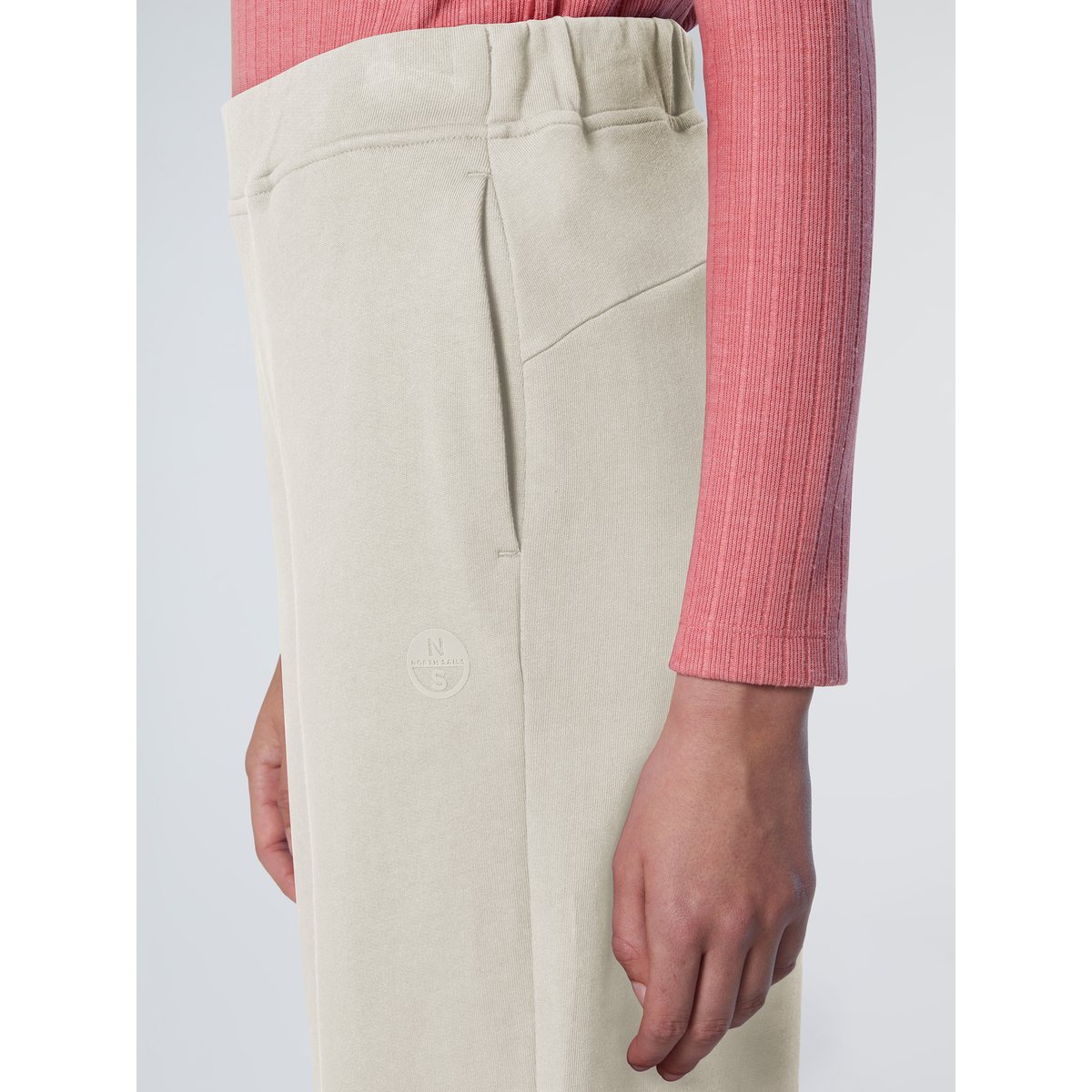 Pantalon de survêtement à empiècement arrière ivoire, NORTH SAILS