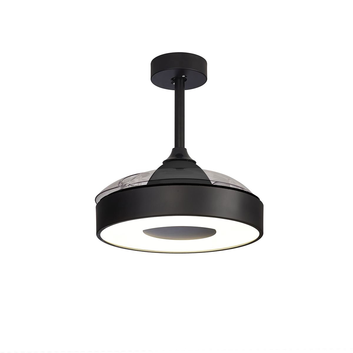 Plafonnier Ventilateur Coin Fan led 45W noir, MANTRA