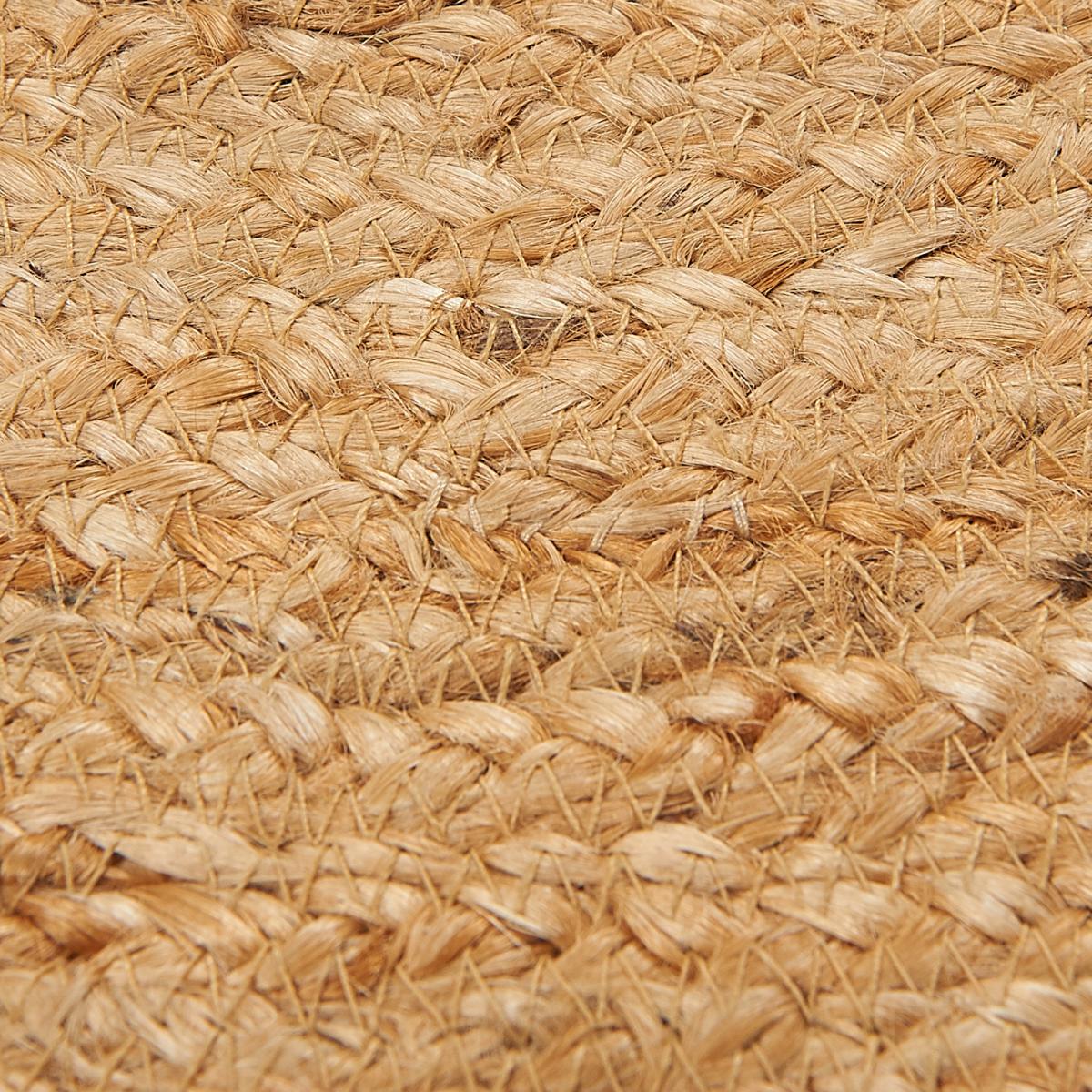 Tapis rond fait main en jute motif animaux JUTEBEAR beige, marron, écru, UN AMOUR DE TAPIS