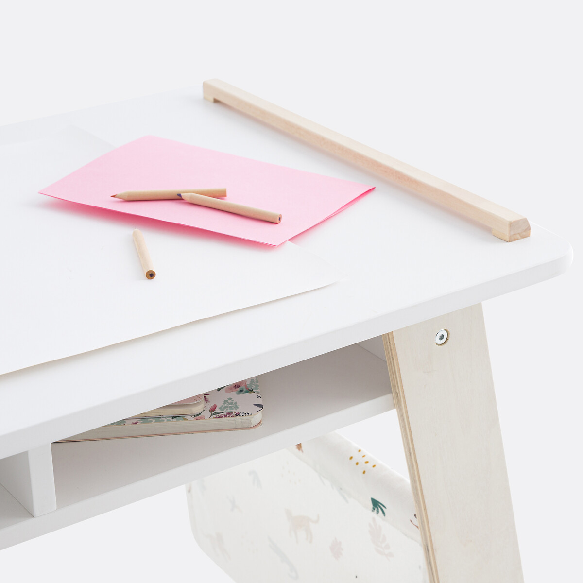 Ensemble bureau en stoel, Junglito gebroken wit, LA REDOUTE INTERIEURS