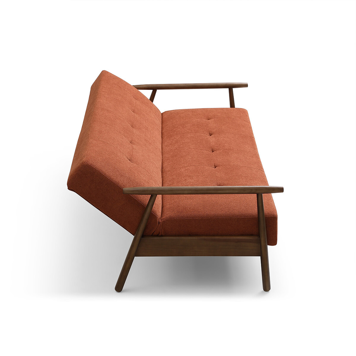 Padstow Textured Weave Click Clack Sofa Bed orange, SO'HOME