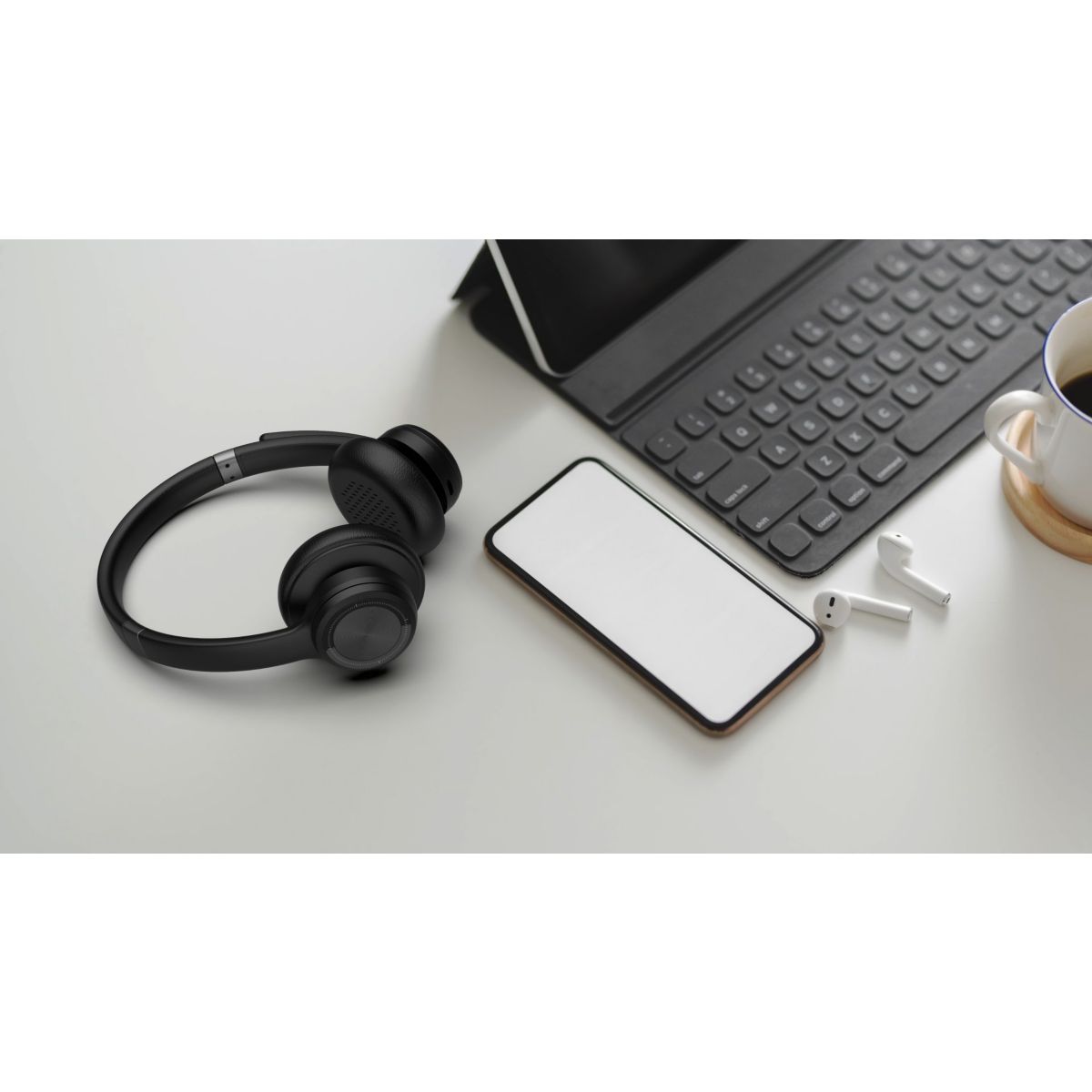 Micro-casque EMHW 1 sans fil couleur unique, ESSENTIEL B