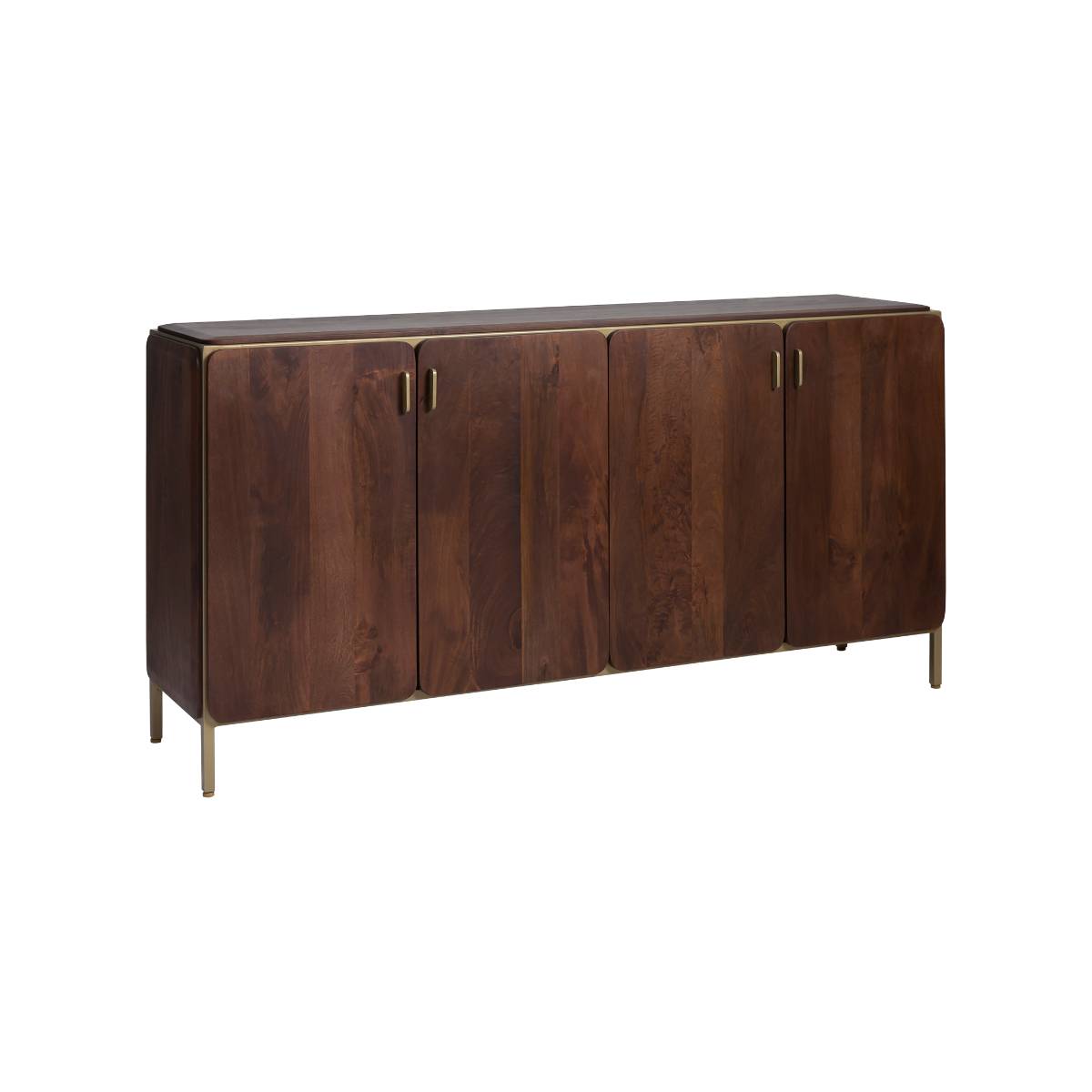 Buffet en bois de manguier LISETTE bois foncé, MADE IN MEUBLES 