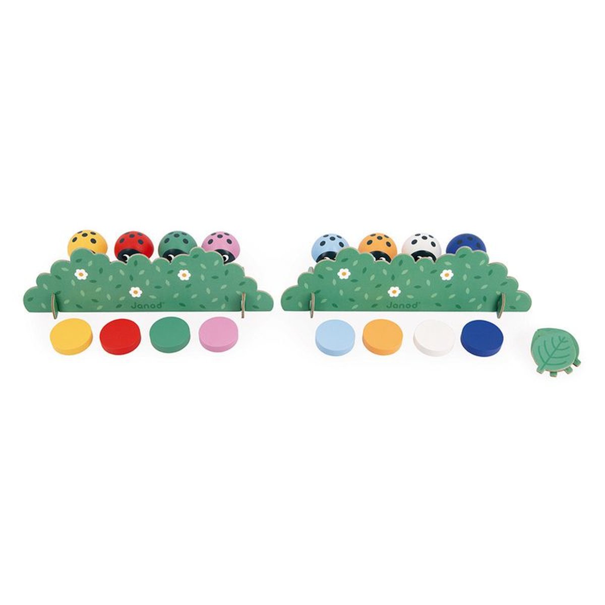 Jeu De Mémoime Coccinelles, Apprendre Les Couleurs couleur unique, JANOD