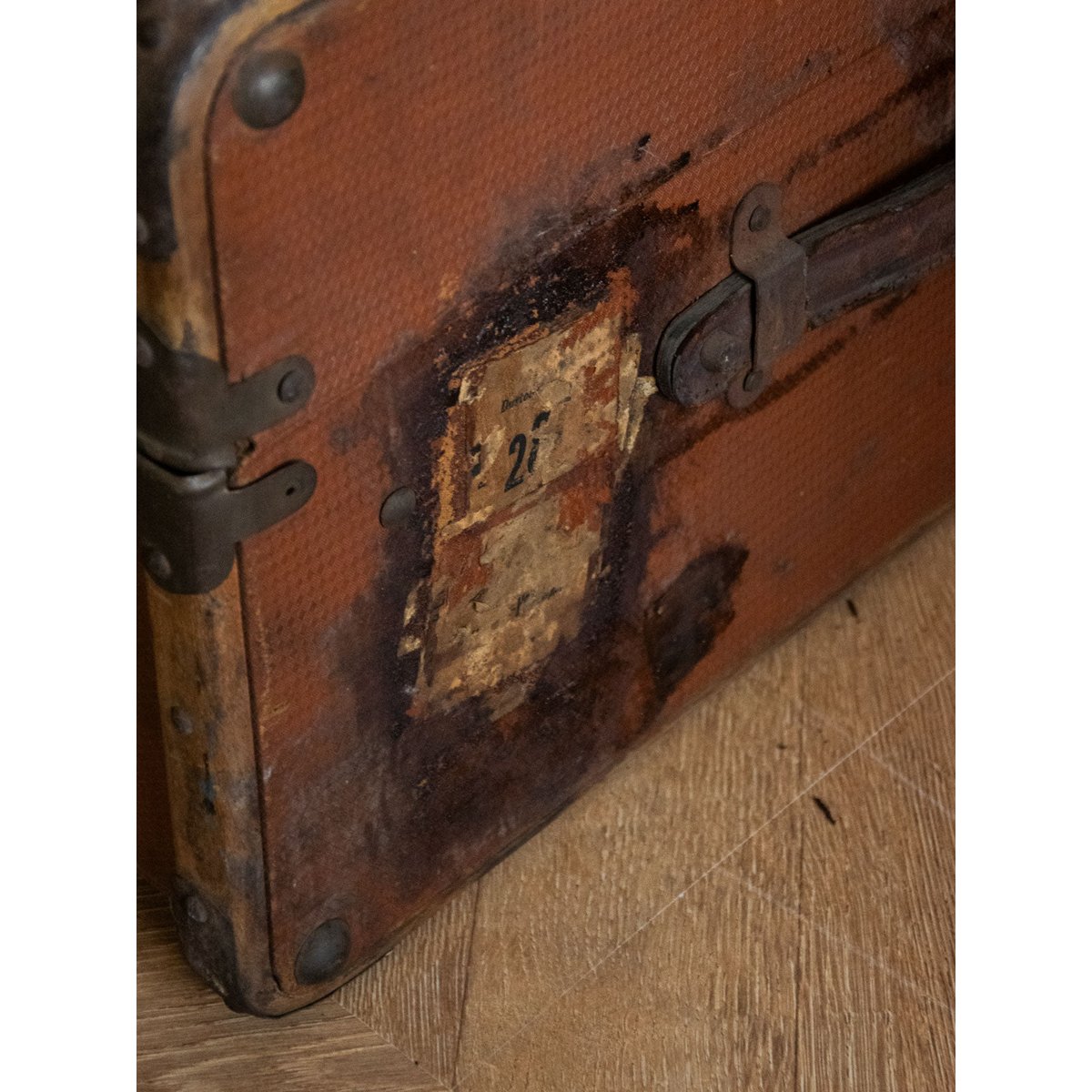 Grande malle en bois Lucienne N°200 - Bon état marron, DEBONGOUT