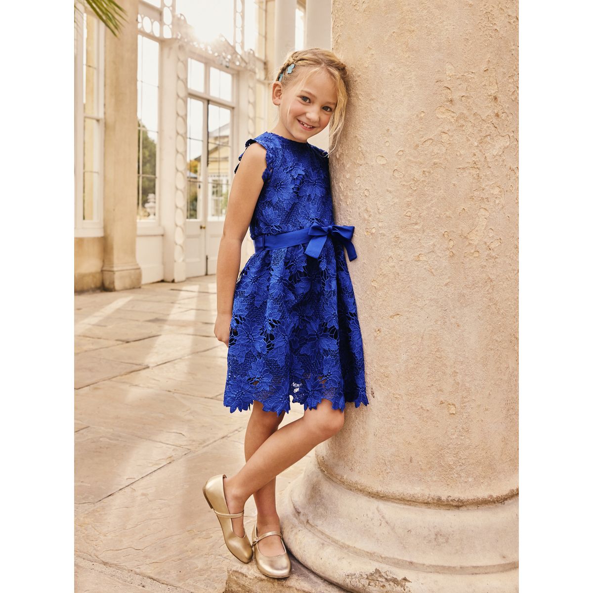 Robe en dentelle pour les grandes occasions bleu cobalt, NEXT