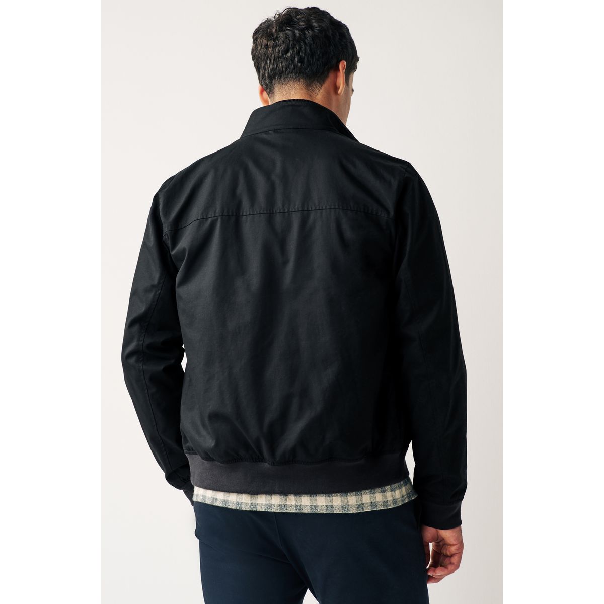 Blouson harrington déperlant doublure noir, NEXT