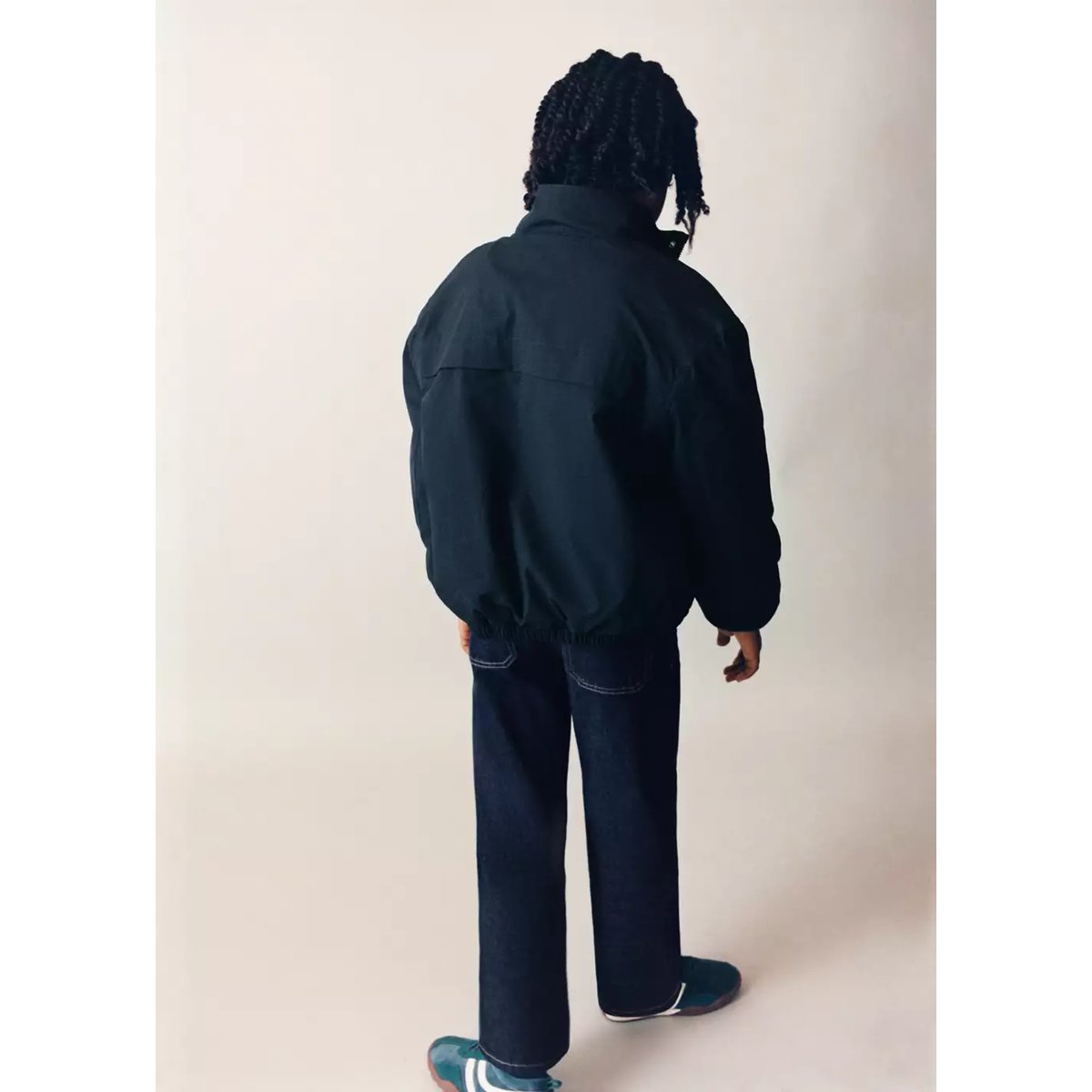 Blouson bomber léger bleu marine, MANGO KIDS