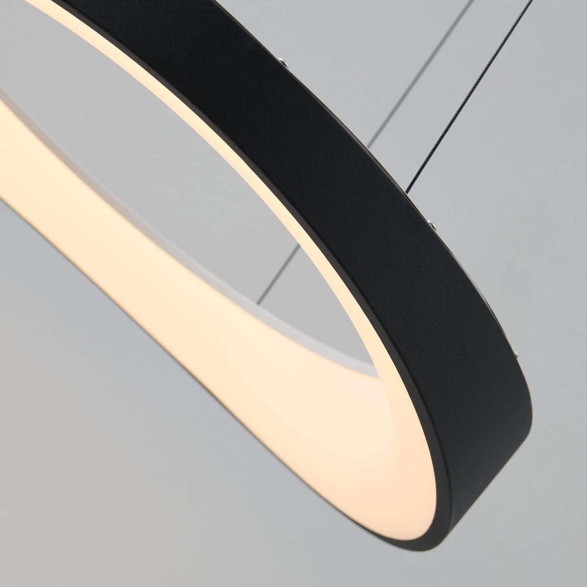 Suspension LED blanche épurée - LINISIA noir, KOSILUM