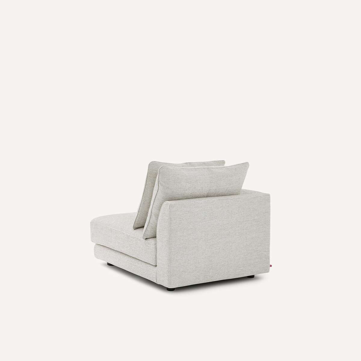 Linkes Sofa-Halbmodul, modular, aus recycelter Baumwolle, TIBERIO hellgrau, AM.PM