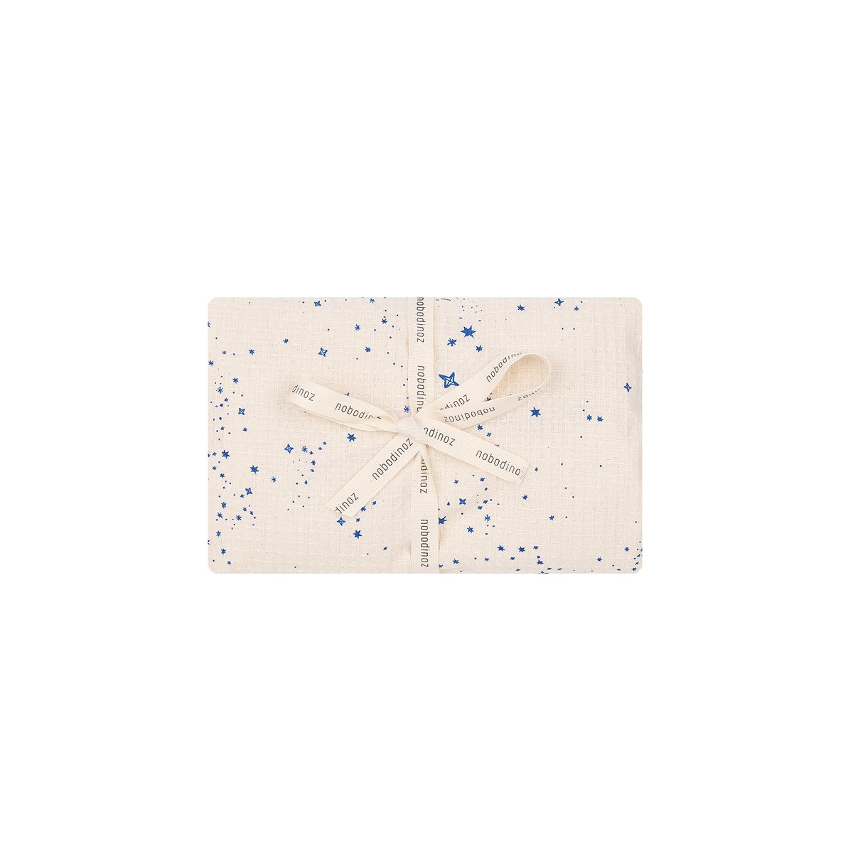 Matelas à langer imperméable & housse en nid d'abeille de coton OPERA blue milky way, NOBODINOZ