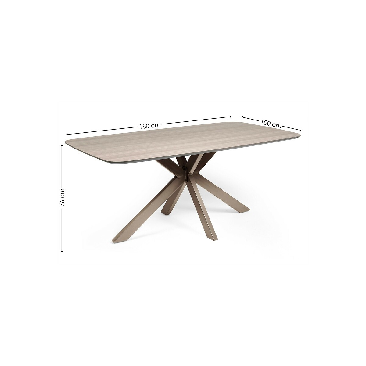 Jonah Rectangular Dining Table light wood, SO'HOME