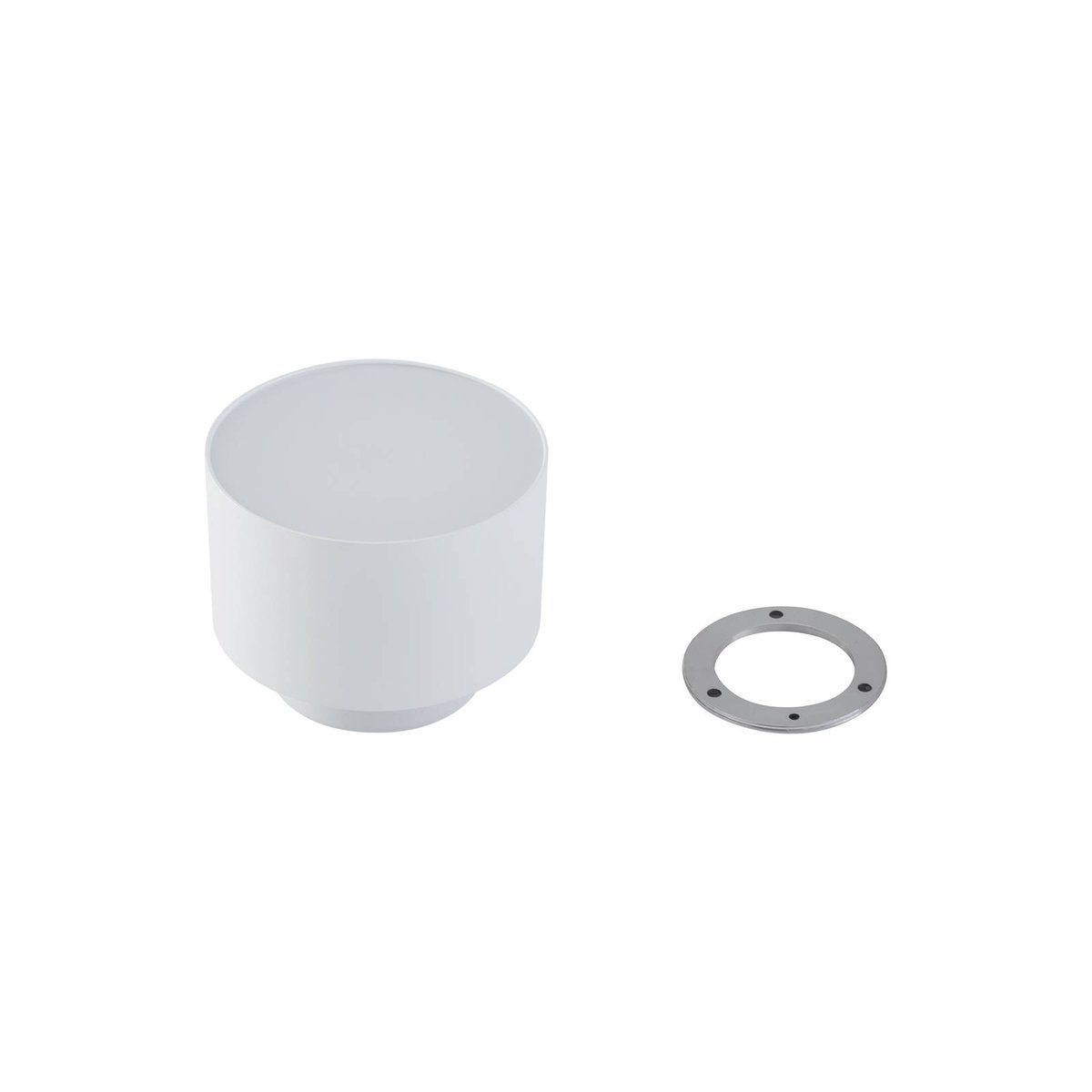 Plafonnier en aluminium moderneLED, Nivoria blanc, LINDBY